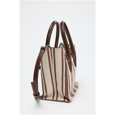 BOLSO CANVAS ESTAMPADO RAYAS