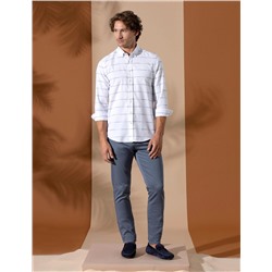 Mavi Slim Fit Uzun Kollu Gömlek