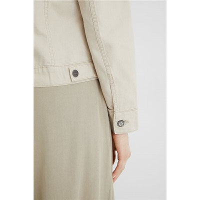 Chaqueta vaquera slim flores