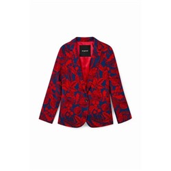 Americana floral borgoña