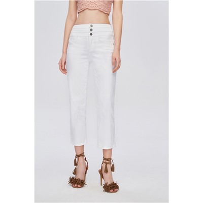 Vaquero recto 7/8 Blanco