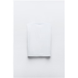 TOP WITH SHOULDER PADS