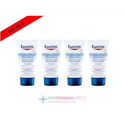 Eucerin Peau Sèche Crème Mains Réparatrice 5% d'Urée 4x75mlLot  × 4