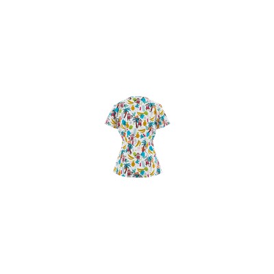 Dickies EDS Scrubs Let's Monkey Around Print Top