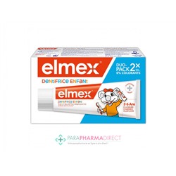 Elmex Dentifrice Enfant 3-6 ans 2x50mlLot  × 2