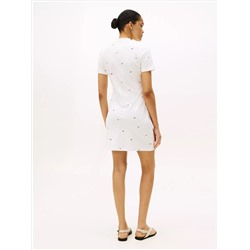 Allover Flag  Slim Stretch Polo Dress