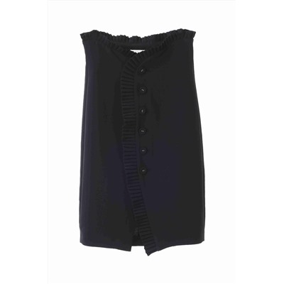 Falda recta Negro
