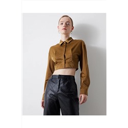 İpekyolBelden bağlamalı crop bluz