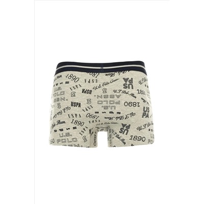 Erkek Gri Melanj 3'lü Boxer
