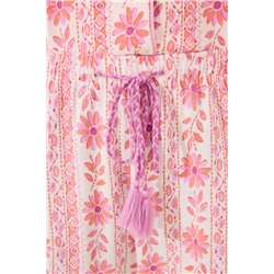 Pijama camisero Capri 100% algodón flores