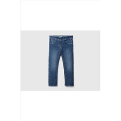 United Colors of BenettonKız Çocuk-zürafa Desenli-eco-recycle Strech Jean Pantolon
