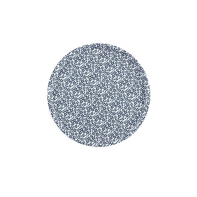 Rêve Bleu Fleur Sauvage Yuvarlak Tepsi
