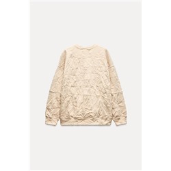CRINKLED SWEATSHIRT