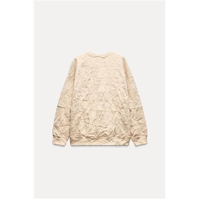 CRINKLED SWEATSHIRT