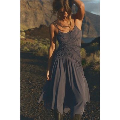 ASYMMETRIC DRESS WITH GATHERING