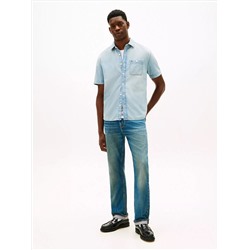 Regular Fit Light Wash Chambray Shirt