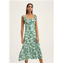 Vestido estampado floral -  Mujer | MANGO OUTLET España