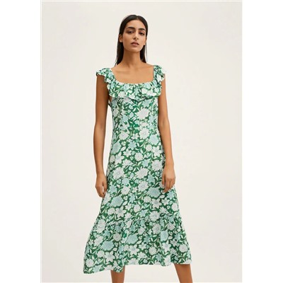 Vestido estampado floral -  Mujer | MANGO OUTLET España