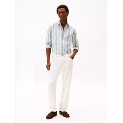 Regular Fit Striped Stretch Oxford Shirt
