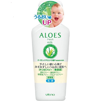 UTENA Молочко для ухода за лицом ALOE экстракт алоэ бутылка ,160 мл