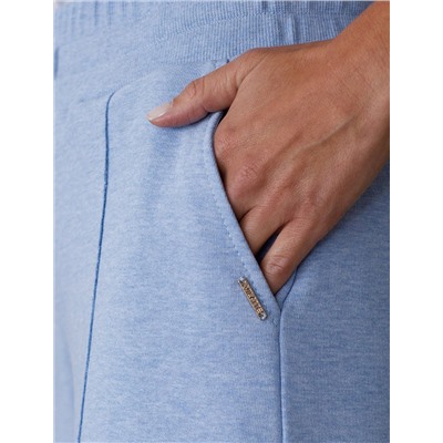 Брюки прямые из премиального футера двухнитки с эластаном