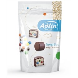 Конфеты из пишмание "Adlin" с драже в шоколадной глазури 350 гр 1/8 (флип-пакет)