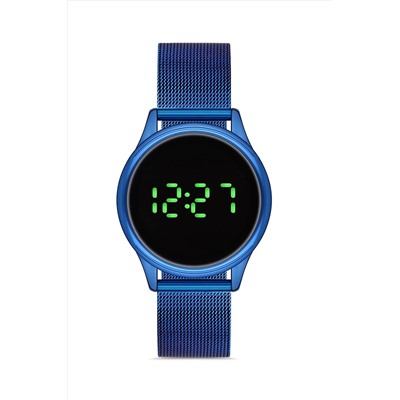 Aqua Di Polo 1987 Kadın Lacivert Hasır Dijital Led Kol Saati Apwg025604 APWG0256