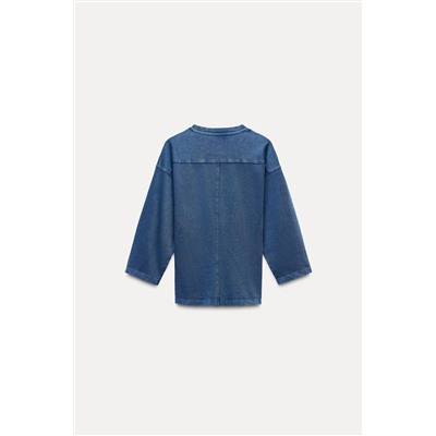 VARSITY WASHED EFFECT T-SHIRT