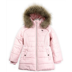 Tommy Hilfiger Big Girls Puffer Jacket With Faux Fur Hood