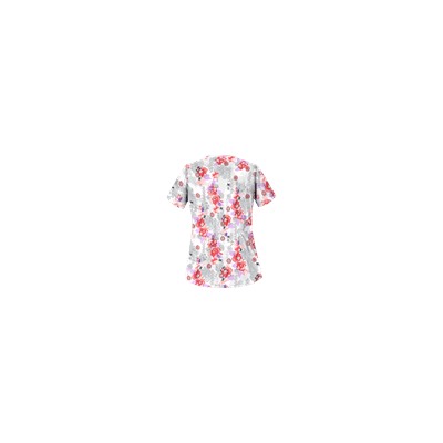 UA Floral Zen Pewter Print Scrub Top