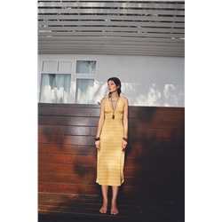 RUSTIC MIDI DRESS