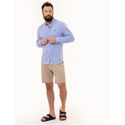 DOT PRINT ROYAL OXFORD LONG SLEEVE SHIRT