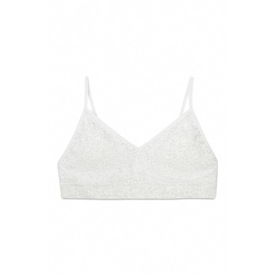 Sujetador top relleno gris copas extraíbles
