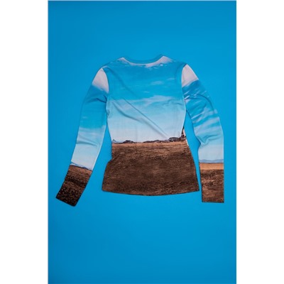 LONG SLEEVE PRINTED T-SHIRT