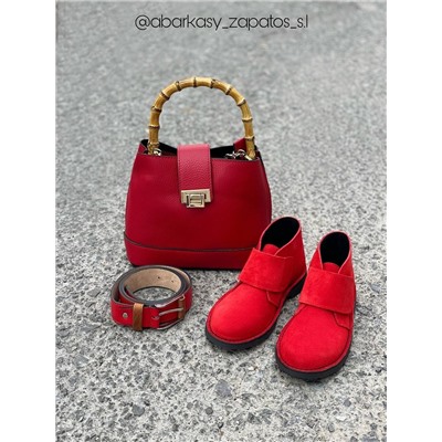 Ab.Zapatos 3316 New R FUEGO+Ab.Zapatos PELLE Bambu (630) rojo АКЦИЯ