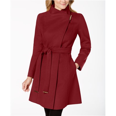 MICHAEL Michael Kors Asymmetrical Belted Coat