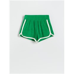 Shorts aus Frottee-Jersey
