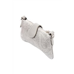 Bandolera de piel Gris