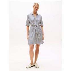 Knotted V-Neck Dress