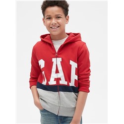 Kids Gap Logo Colorblock Hoodie Sweatshirt