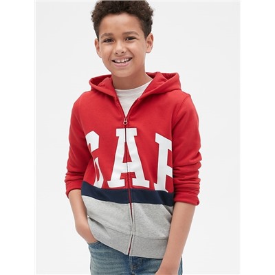 Kids Gap Logo Colorblock Hoodie Sweatshirt