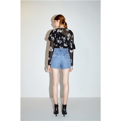 Short vaquero Azul