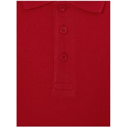 Red Short Sleeve Slim Fit School Polo Shirts 2 Pack