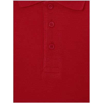 Red Short Sleeve Slim Fit School Polo Shirts 2 Pack