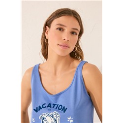 Pijama tirantes azul marino Garfield