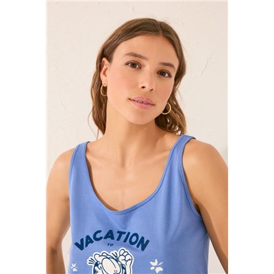 Pijama tirantes azul marino Garfield