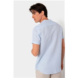 Camisa de lino Azul claro