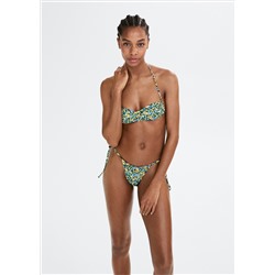 Top bikini tirantes flores