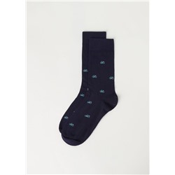 Kurze Herrensocken mit Allover-Muster