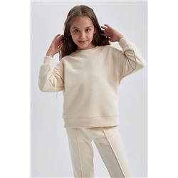 Defacto Kız Çocuk Bisiklet Yaka Okul Sweatshirt A2797A823AU